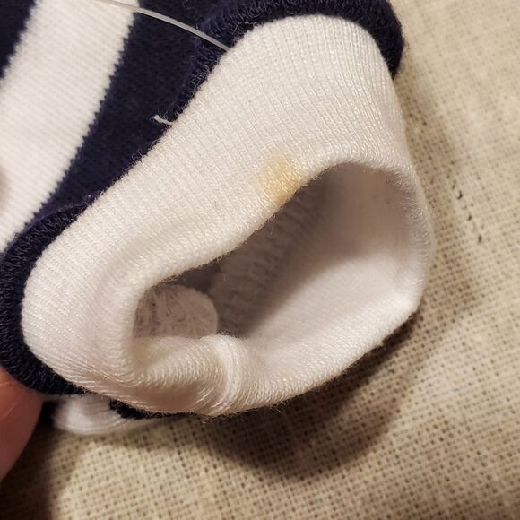 Lee Middleton Reborn Striped Black and White Baby Doll Top - Picture 8 of 8